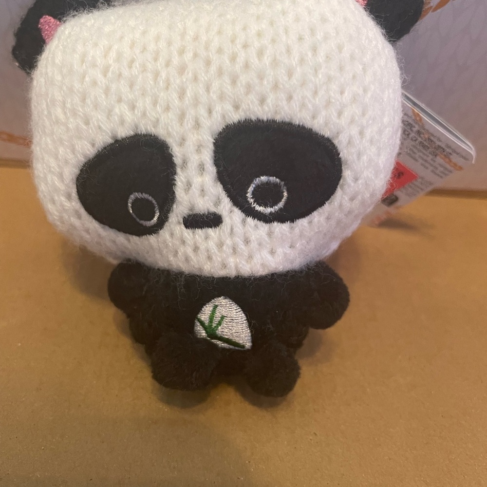 - - NEW AMI AMIS Crocheted Plush 4”Bamboo the Panda ,Wave 2 So cute!